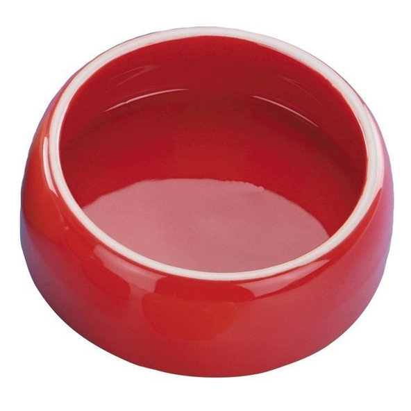 Keramická miska pre psy mačky a hlodavce červená 500ml