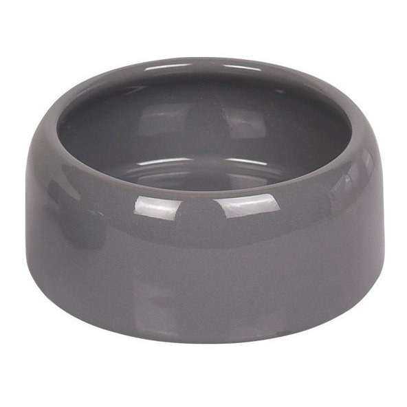 Keramická miska pre psy mačky a hlodavce sivá 250ml