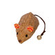 Korková myš s catnipom oranžová hračka 19cm