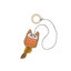 Korková sova s catnipom oranžová hračka 55cm