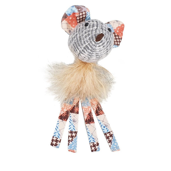 "Patchwork" myš hračka15cm
