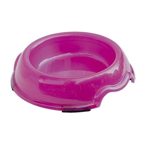 Plastová miska pre psy a maťky ružová 1l