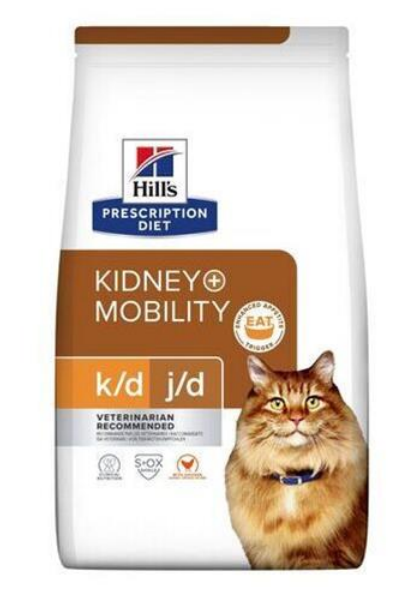 HILLS PD Feline k/d+Mobility Dry granule pre mačky 1,5 kg