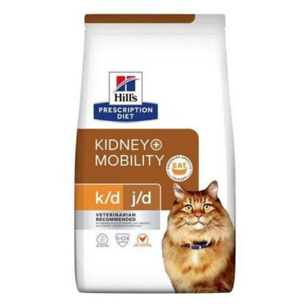 HILLS PD Feline k/d+Mobility Dry granule pre mačky 1,5kg