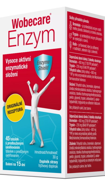 E-shop Wobecare Enzym 45 tbl s predĺženým účinkom