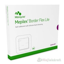 Mepilex Border Flex Lite samolepivé krytie na rany, silikónové 10x10cm, 5ks