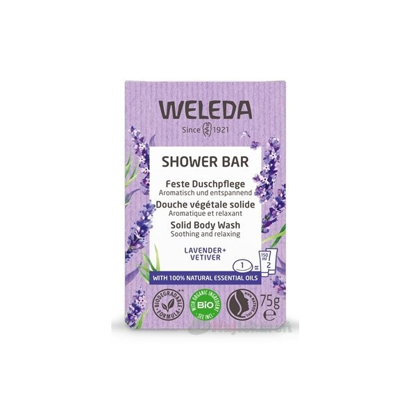 WELEDA SHOWER BAR Levanduľové relaxačné mydlo