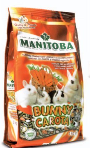 E-shop Bunny Carota kompletné prémiové krmivo pre zakrslé králiky 1kg