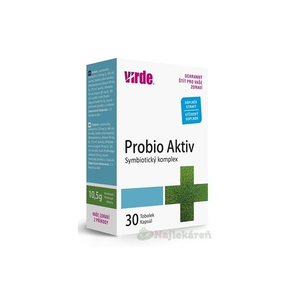 VIRDE PROBIO AKTIV na podporu správneho trávenia, cps 1x30 ks