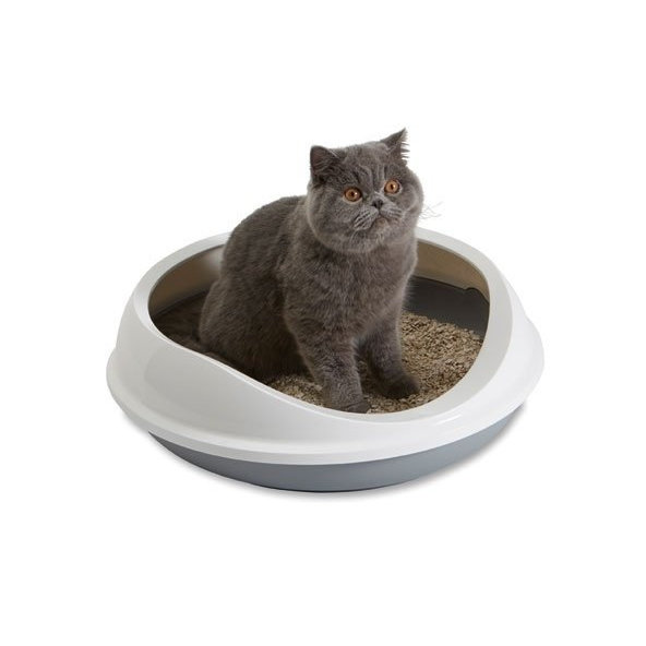 Toaleta Savic Figaro šedo-biela 55x48,5x15,5cm