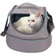 Taška pre psy a mačky "Happy Cat" 3v1 sivá 44x32x32cm