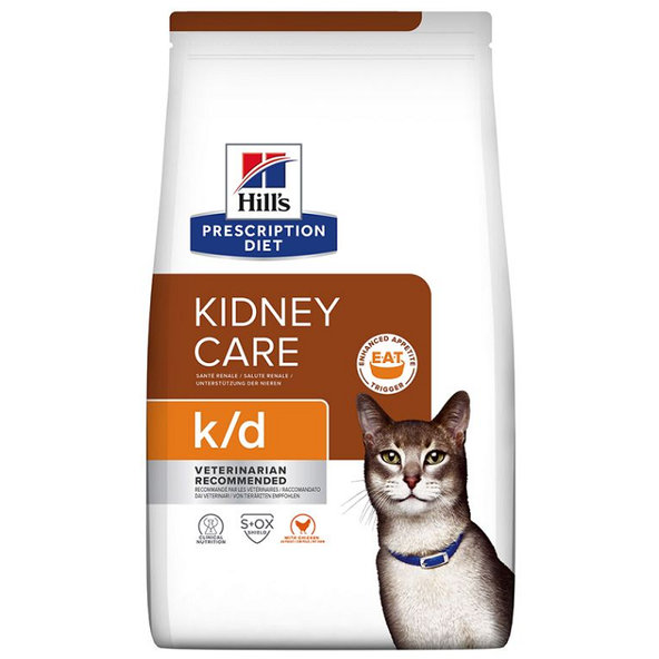 HILLS PD Feline k/d Dry granule pre mačky 3kg