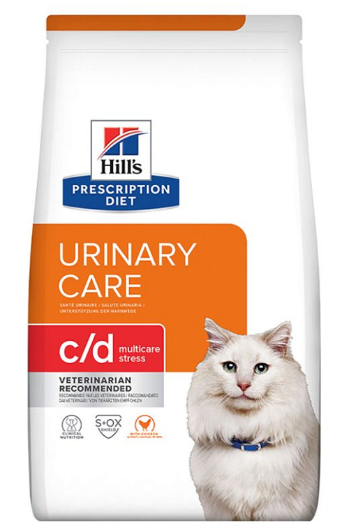 E-shop HILLS PD Feline c/d Urinary Stress Chicken Dry granule pre mačky 8kg