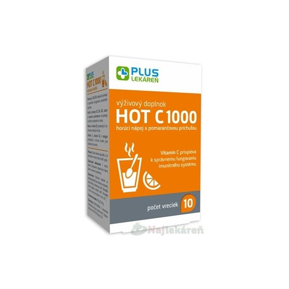 PLUS LEKÁREŇ Hot C 1000 horúci nápoj 10ks