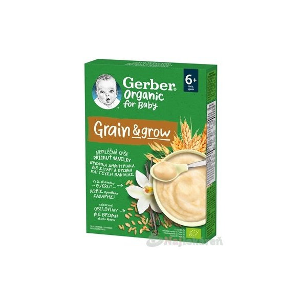 Gerber Organic Nemliečna KAŠA Vanilka