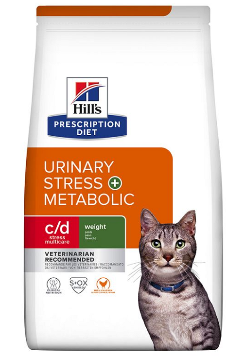 HILLS PD Feline c/d Urinary Stress + Metabolic granule pre mačky 3 kg