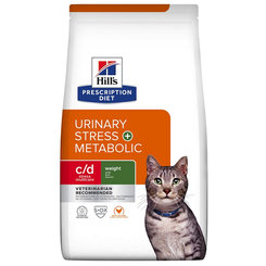 HILLS PD Feline c/d Urinary Stress + Metabolic granule pre mačky 3 kg