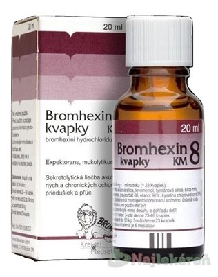 E-shop BROMHEXIN 8-KVAPKY KM na ochorenia priedušiek a pľúc 20 ml