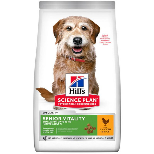 HILLS SP Canine Mature 7+Youthful Vitality Small & Mini Chicken 1,5kg