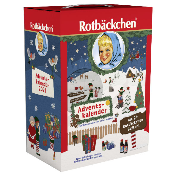 RABENHORST ADVENTNÝ KALENDÁR PRE DETI, 24x125 ml štiav