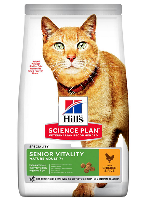 E-shop HILLS SP Feline Adult 7+ Youthful Vitality Chicken granule pre mačky 0,3kg