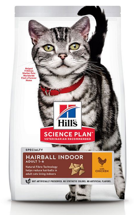 E-shop HILLS SP Feline Adult Chicken Hairball Indoor granule pre dospelé mačky 300g