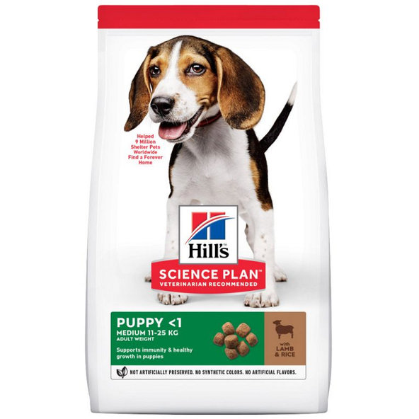 HILLS SP Canine Puppy Medium Lamb & Rice 14kg