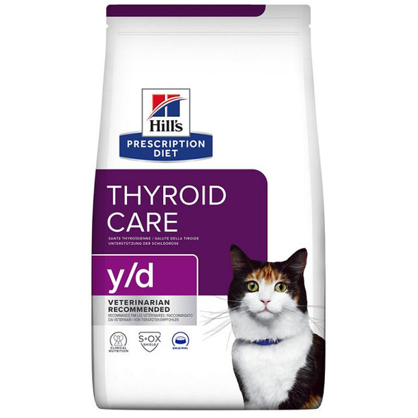HILLS PD Feline y/d Dry granule pre mačky 1,5kg