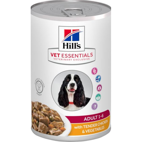 HILLS VE Canine Adult Chicken & Vegetables KONZERVA 363g