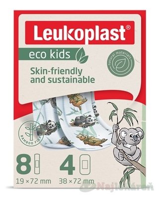 E-shop LEUKOPLAST ECO Kids, detské náplasti 2 veľkosti, 12ks