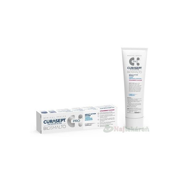 CURASEPT BIOSMALTO C.A.E., dentálna pena (Jahoda) 50ml