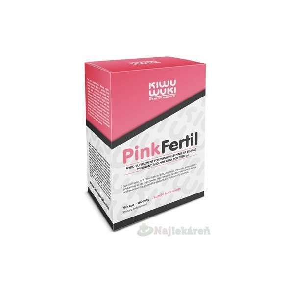 KIWU WUKI PinkFertil výživový doplnok 90ks