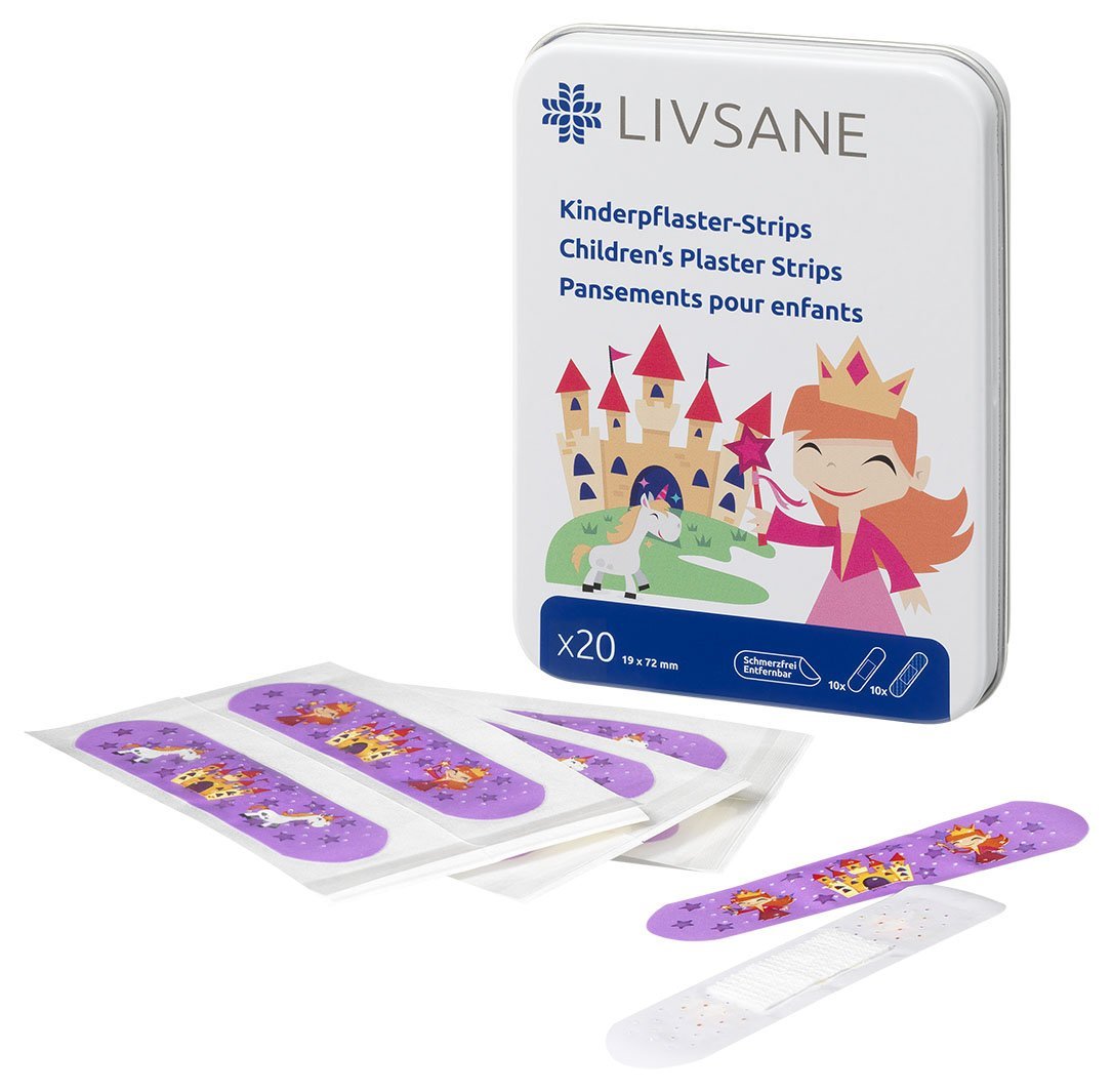 E-shop LIVSANE Náplasť detská prúžky Princezná 19x72 mm, 20 ks