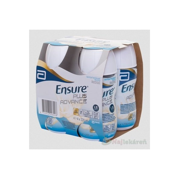 Ensure PLUS ADVANCE vanilková príchuť 4x220 ml