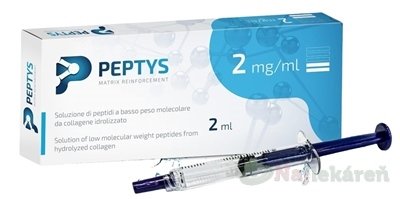 E-shop PEPTYS 2 roztok peptidov PEP-22 z kolagénu 2 mg/ml, injekcia 2ml