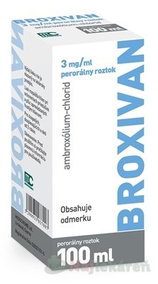 E-shop BROXIVAN 3 mg/ml perorálny roztok na vykašliavanie 100 ml