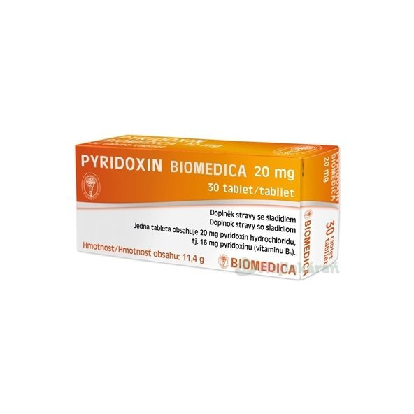 PYRIDOXIN BIOMEDICA 20 mg 3x10 tbl