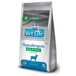 Farmina Vet Life dog hypoallergenic, egg & rice monoproteínové krmivo pre psy 2kg
