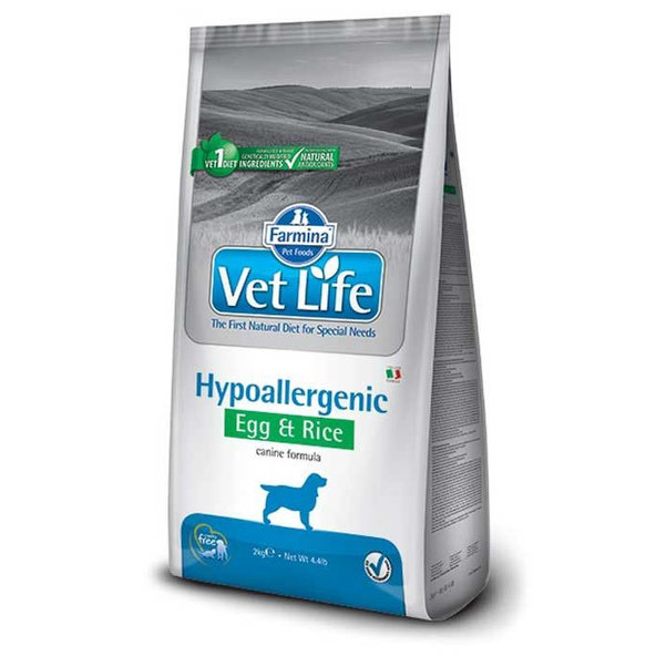 Farmina Vet Life dog hypoallergenic, egg & rice monoproteínové krmivo pre psy 2kg