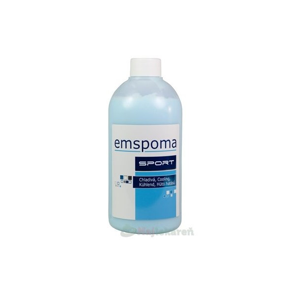 EMSPOMA Chladivá - modrá "M", masážna emulzia, odstraňuje únavu, 500 ml