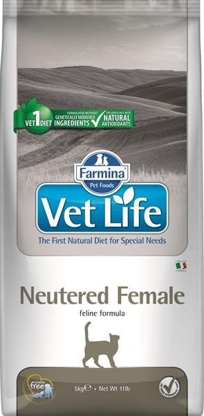 E-shop Farmina Vet Life cat neutered female granule pre kastrované mačky 5kg