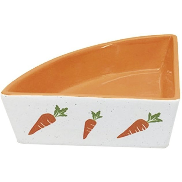 Keramická miska rohová pre hlodavce "Carrot" 250ml