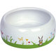 "Flower" miska biela/zelená Ø11x5,5cm