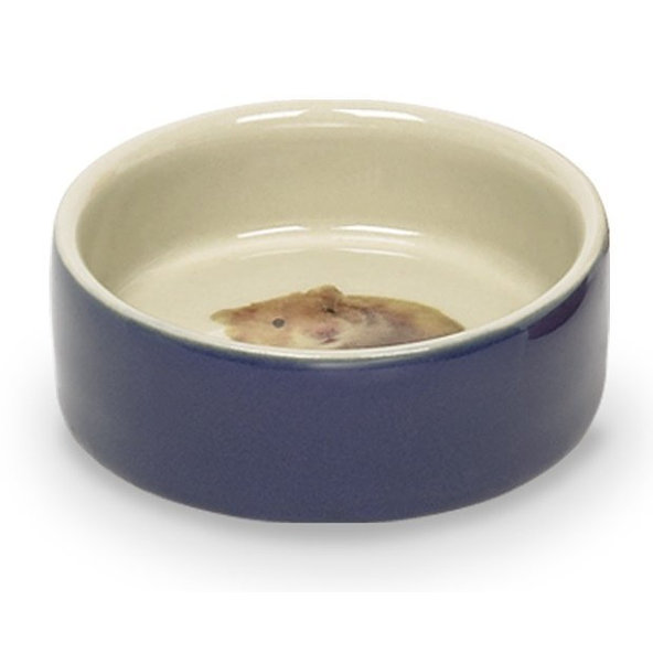 Keramická miska pre hlodavce "Hamster" modrá Ø7,5x2,5cm