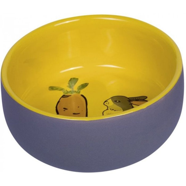 Keramická miska "Carrot Plus" sivá/žltá 300ml