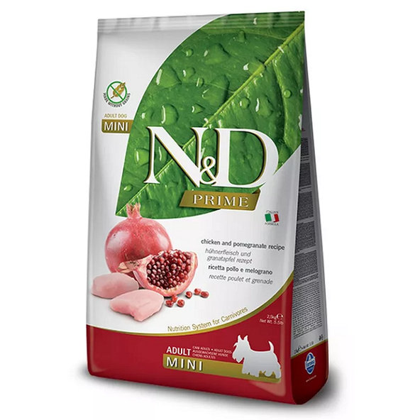 Farmina N&D dog PRIME (GF) adult mini, chicken & pomegranate 0,8kg