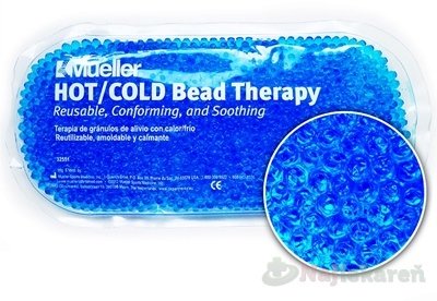 E-shop Mueller HOT/COLD Bead Therapy hrejivý/chladivý vankúšik (gélové guličky) modrý 1 ks