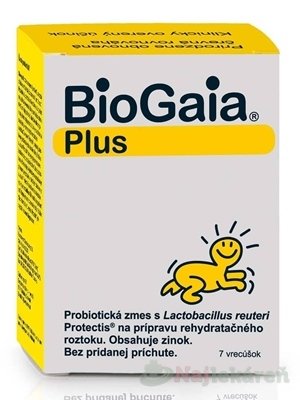 E-shop BioGaia ProTectis Plus pre diétny režim pri hnačke, prášok na perorálny rehydratačný roztok, 1x7ks