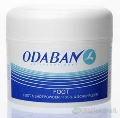 E-shop ODABAN antitranspirant FOOT púder 50ml