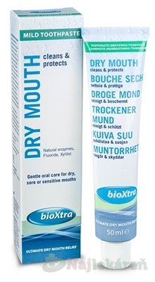 E-shop bioXtra Dry Mouth zubná pasta zubná pasta jemná 50 ml